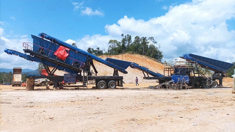 Planta Trituradora Móvil con Chancadora Secundaria para Agregados